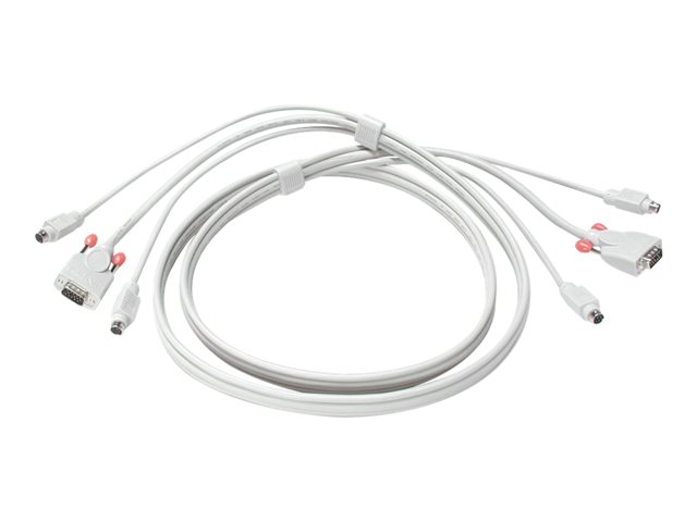 Lindy Premium KVM Combo - Toetsenbord / video / muis (TVM) kabel
