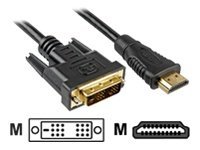 Sharkoon 4044951009053 video kabel adapter 2 m HDMI DVI-D Zwart