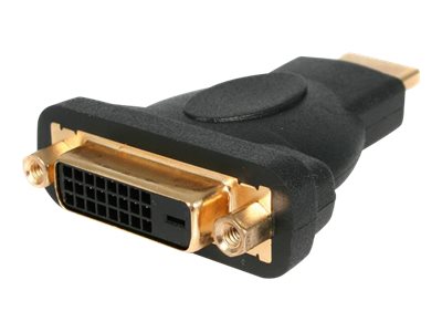 .com HDMI-naar-DVI-D-videokabeladapter - M/F - Videoadapter - dubbele verbinding - HDMI (M) naar DVI-D (V) - zwart - voor P/N: ST122HDMI