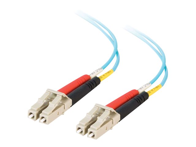 C2G LC-LC 10Gb 50/125 OM3 Duplex Multimode PVC Fiber Optic Cable (LSZH) - Netwerkkabel - LC multi-modus (M) naar LC multi-modus (M) - 2 m - glasvezel - 50 / 125 micron - OM3 - halo